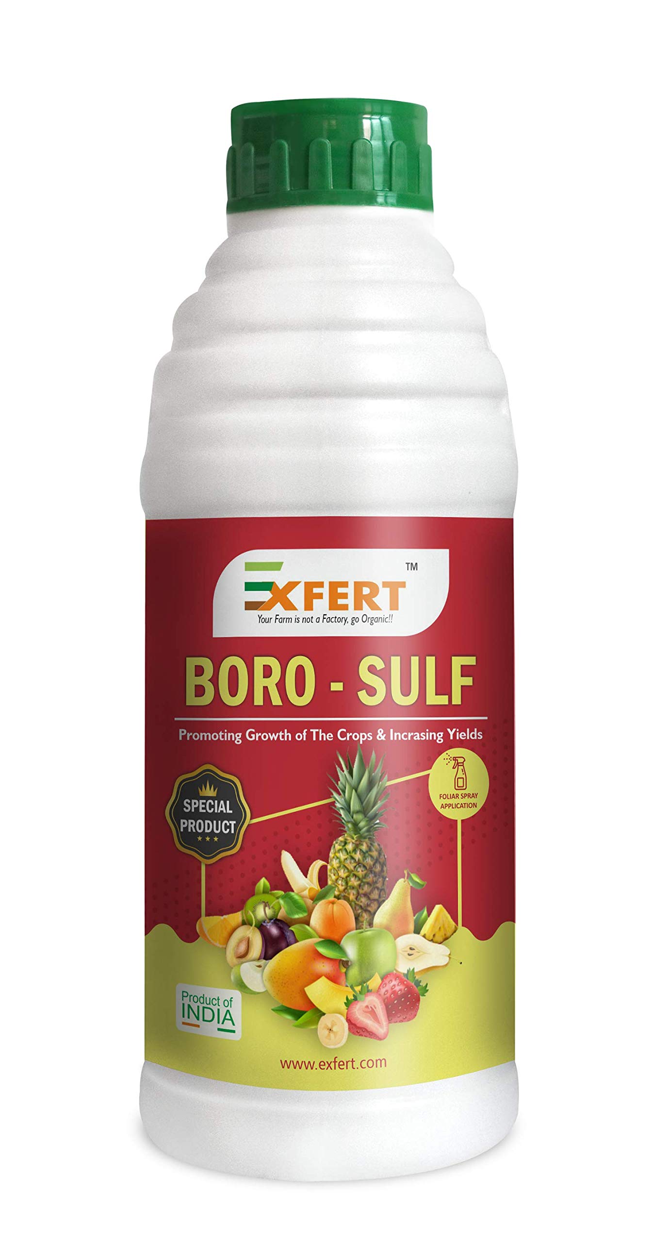 Exfert Boro Sulf (Organic Plant Growth Promoter with Boron Sulphur Amino Acid and Proteins Base Liquid Fertilizer) for Plant in Horticulture, Hydroponics, Green House 250ml (B07DW659DG) Amazon Price History, Amazon Price Tracker