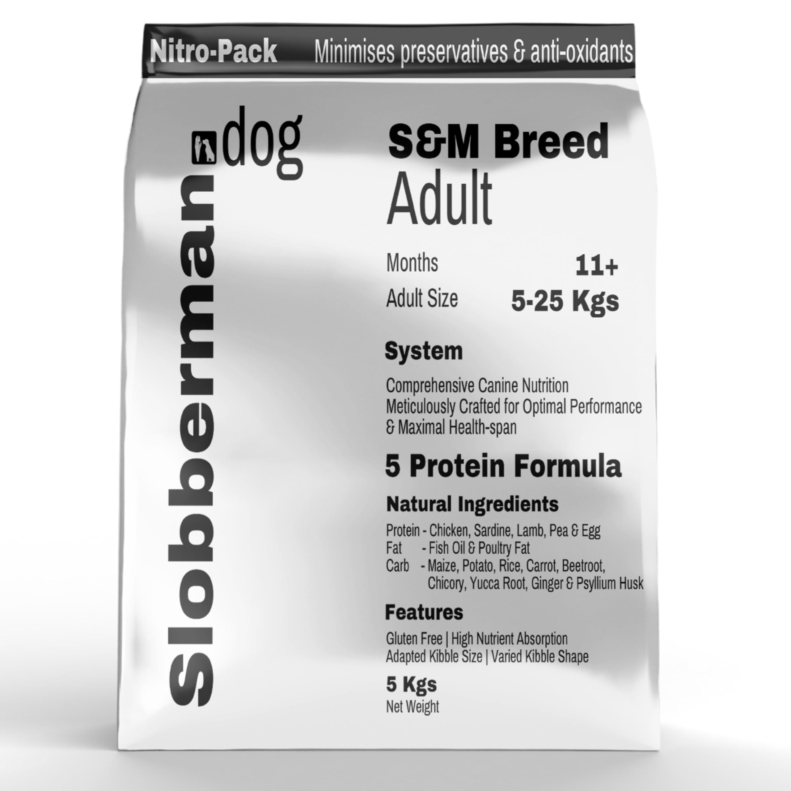 Slobberman.dog S&M Breed Adult - 5 kg | for Small, Mini & Medium Breeds | High Protein | Gluten Free | Omega 3 (B0DF7HBKQ7) Amazon Price History, Amazon Price Tracker