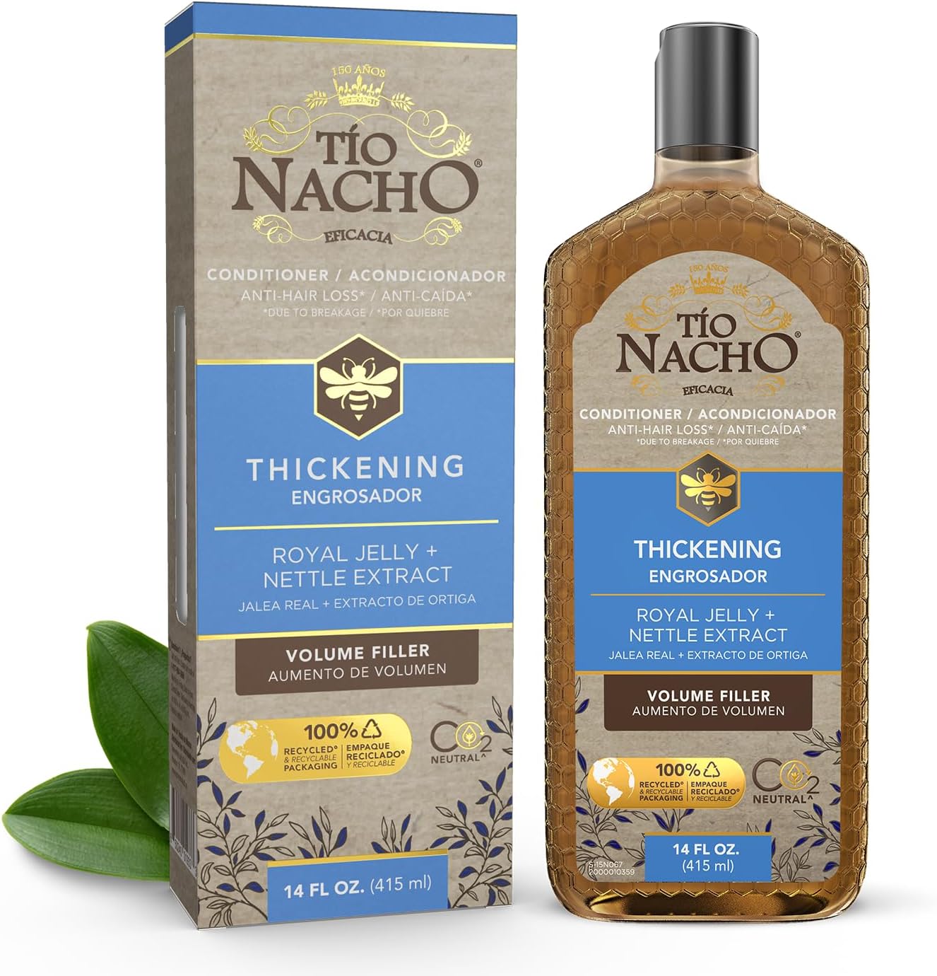 Thickening Conditioner with Royal Jelly and Natural Extracts – Hair Loss Conditioner for Men and Women – Volumizing Formula for Fine, Thinning Hair – Paraben & Sulfate Free, 14 Fl Oz