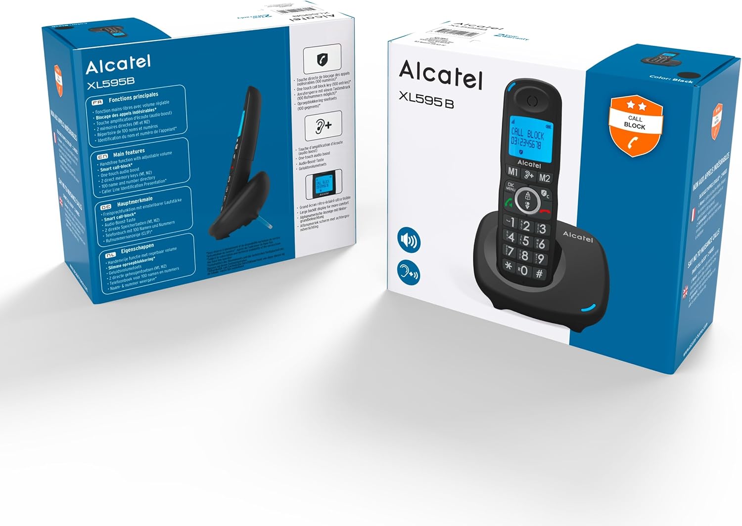 Tastatură cu butoane mari Alcatel XL595 B