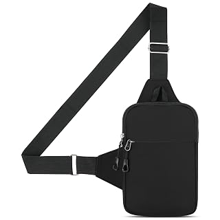 HOTUT Sling Chest Crossbody Bag,Wasserdicht Schultertasche für Herren und Damen,Klein Umhängetasche Leichte Sling Bag für Radfahren, Wandern und Kurztrips - Amazon product rated Grade A