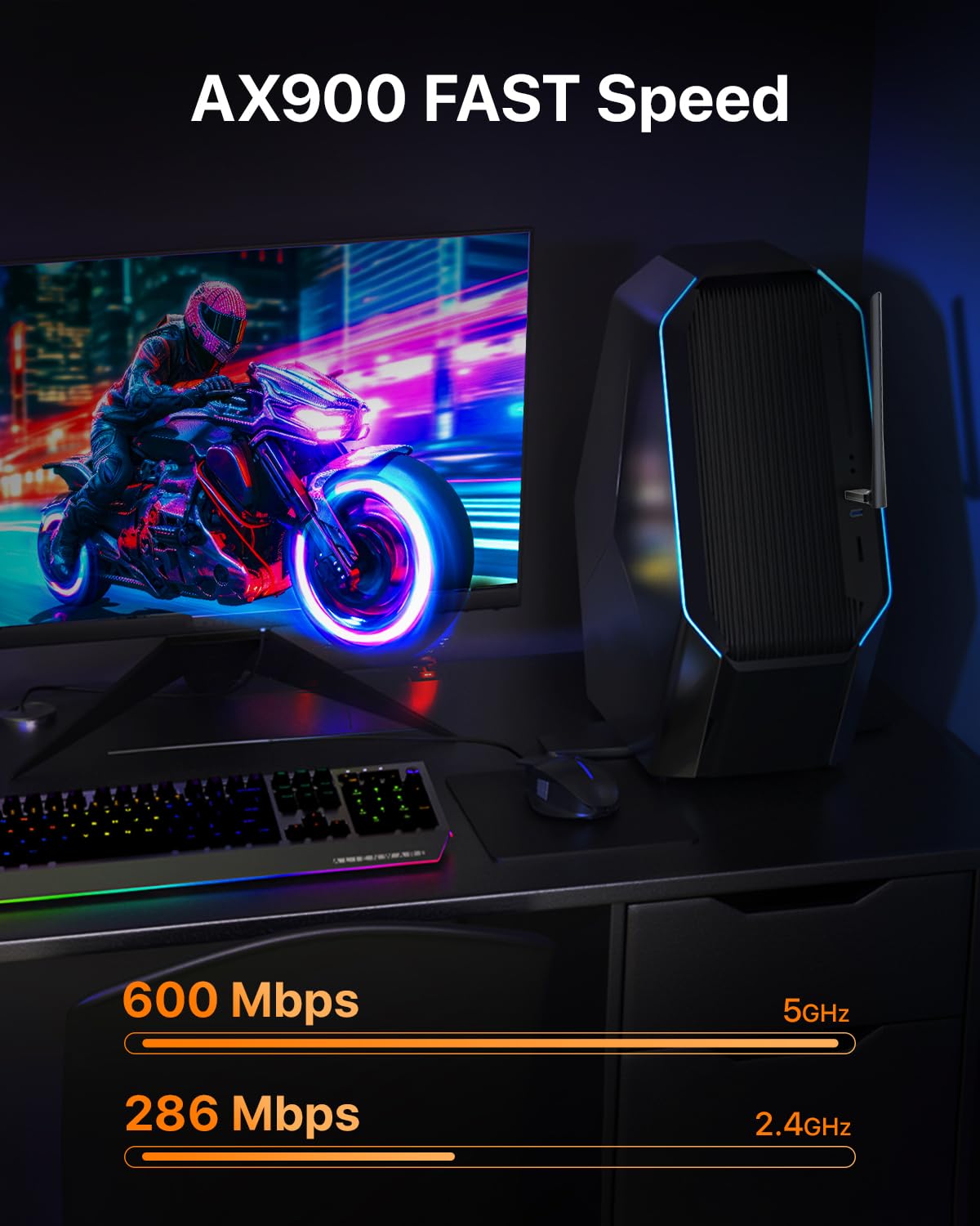 Adaptador USB inalámbrico AX900 Wi-Fi 6 (U11Pro)