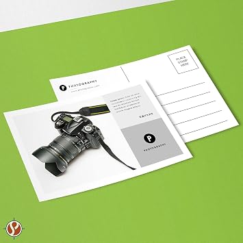 4 x 6 Postcards Design and Make Your Own Custom Print Post Cards Your Choice of Text & Graphic 2 Sided Thick Gloss Cover Card Stock Perfect for Promotions, Direct Mail & Discounts (25 Qty)
