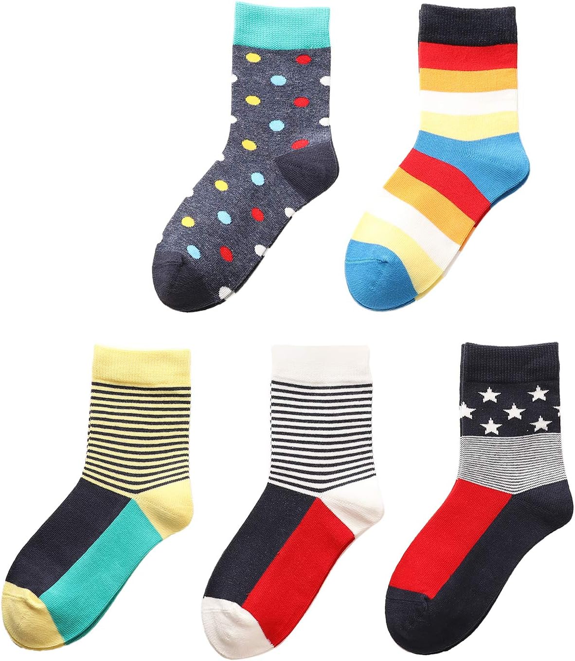 Kids Boys Soft Fashion Cotton Dress Socks Gift - Image 3