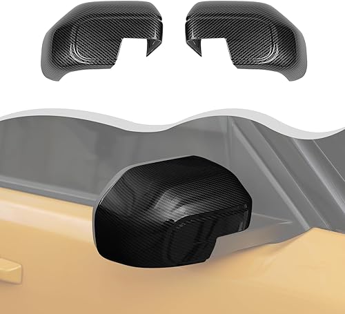 Cubierta de espejo lateral para Ford Bronco Sports 2021-2024+ cubierta de espejo retrovisor (fibra de carbono)