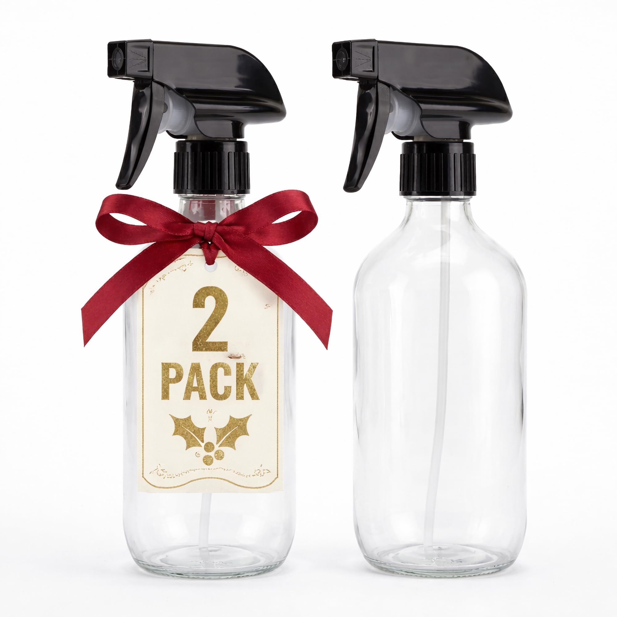 SUPER+ 4 Pack Plastic Spray Bottles 24 OZ – Leak Proof, Adjustable