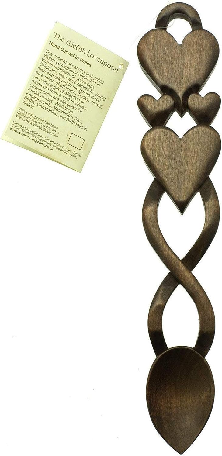 Two Hearts in One Love Spoon - Free Engraving of Names & Date