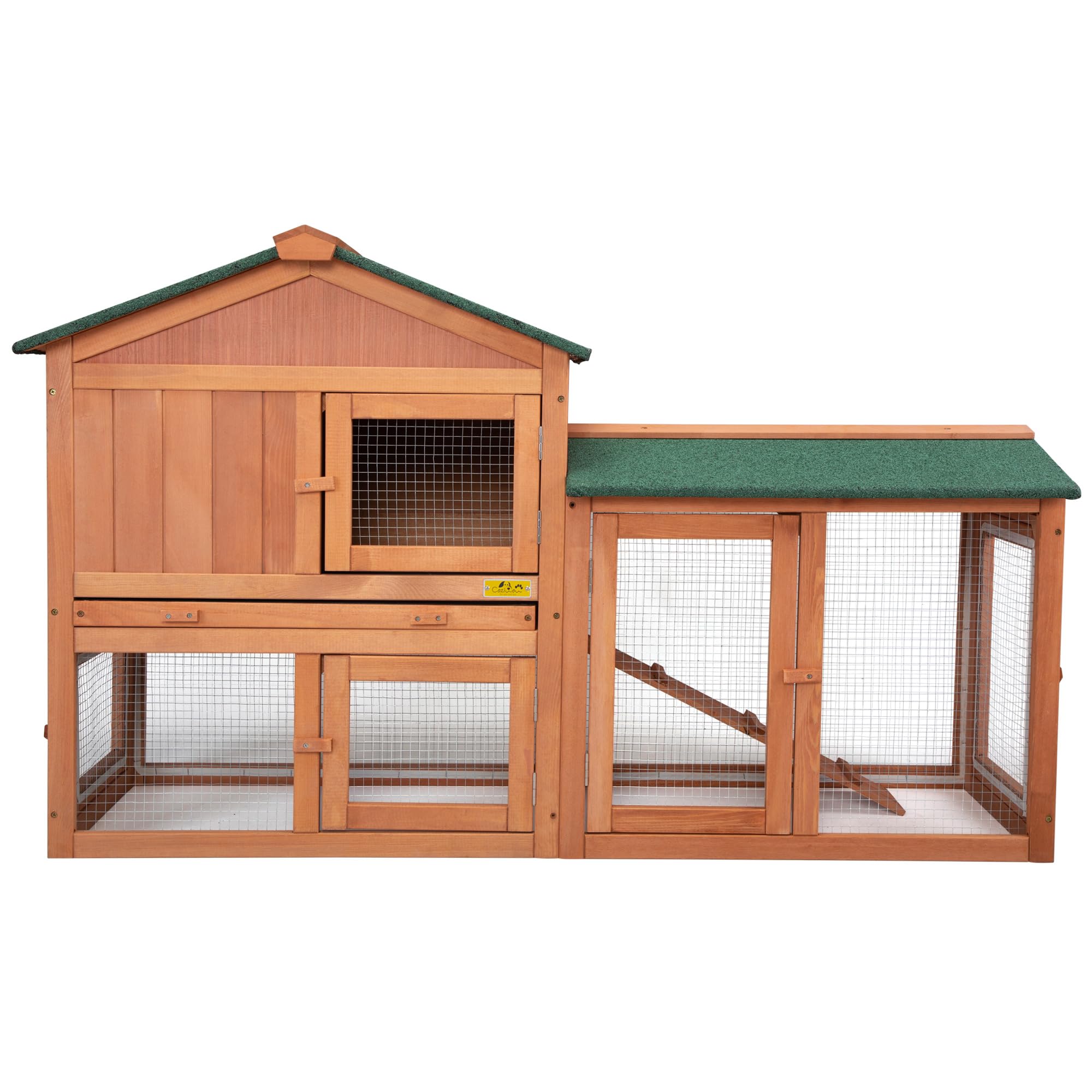 Snapklik.com : COZIWOW Fashion Durable Wooden 54” Large Rabbit Hutch Indoor
