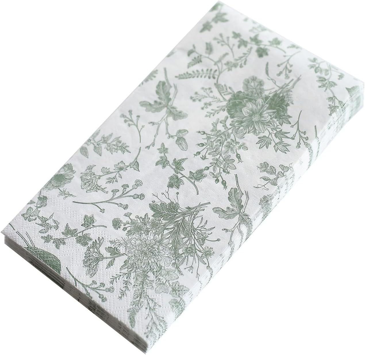 Servilletas De Papel Desechables Con Estampado Floral, 40 Unidades, Decoración Floral De Rosa