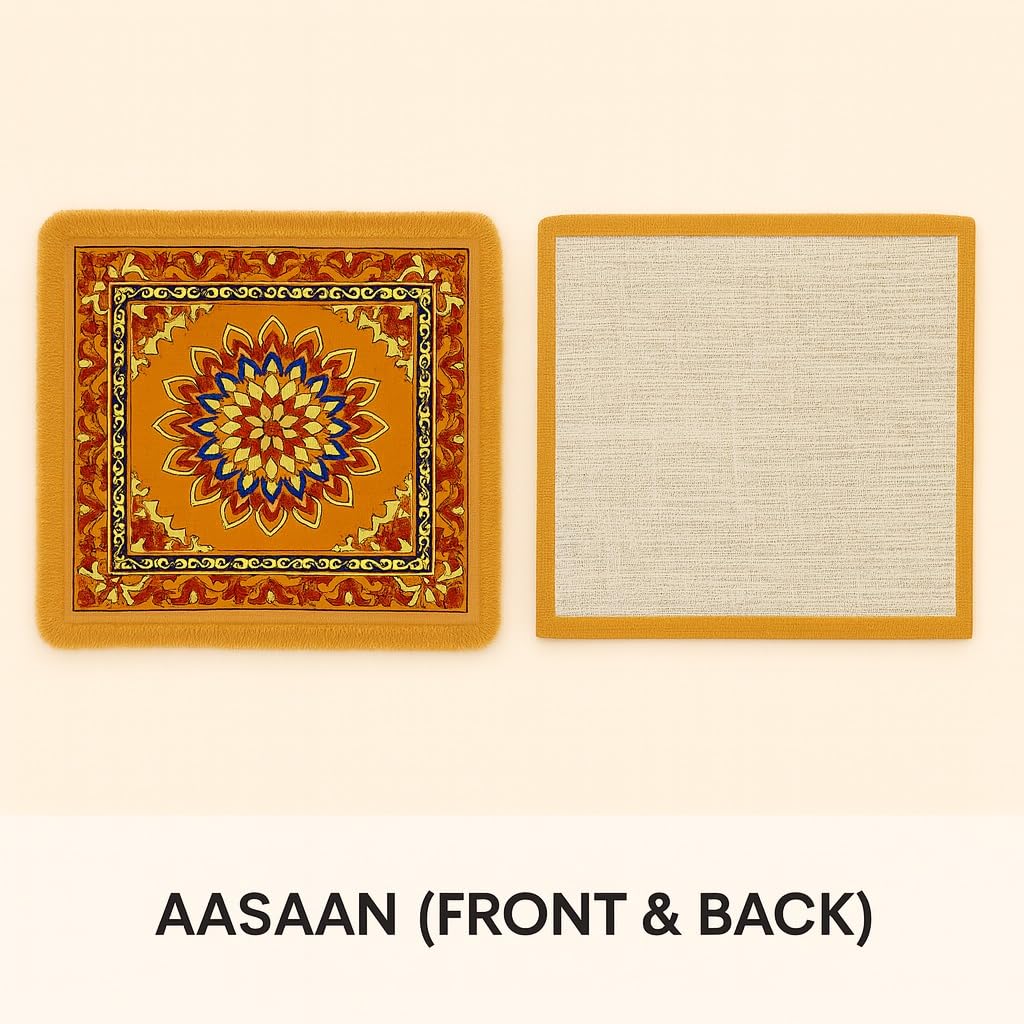 Velvet Prayer Mats - Soft & Elegant for Pooja -5