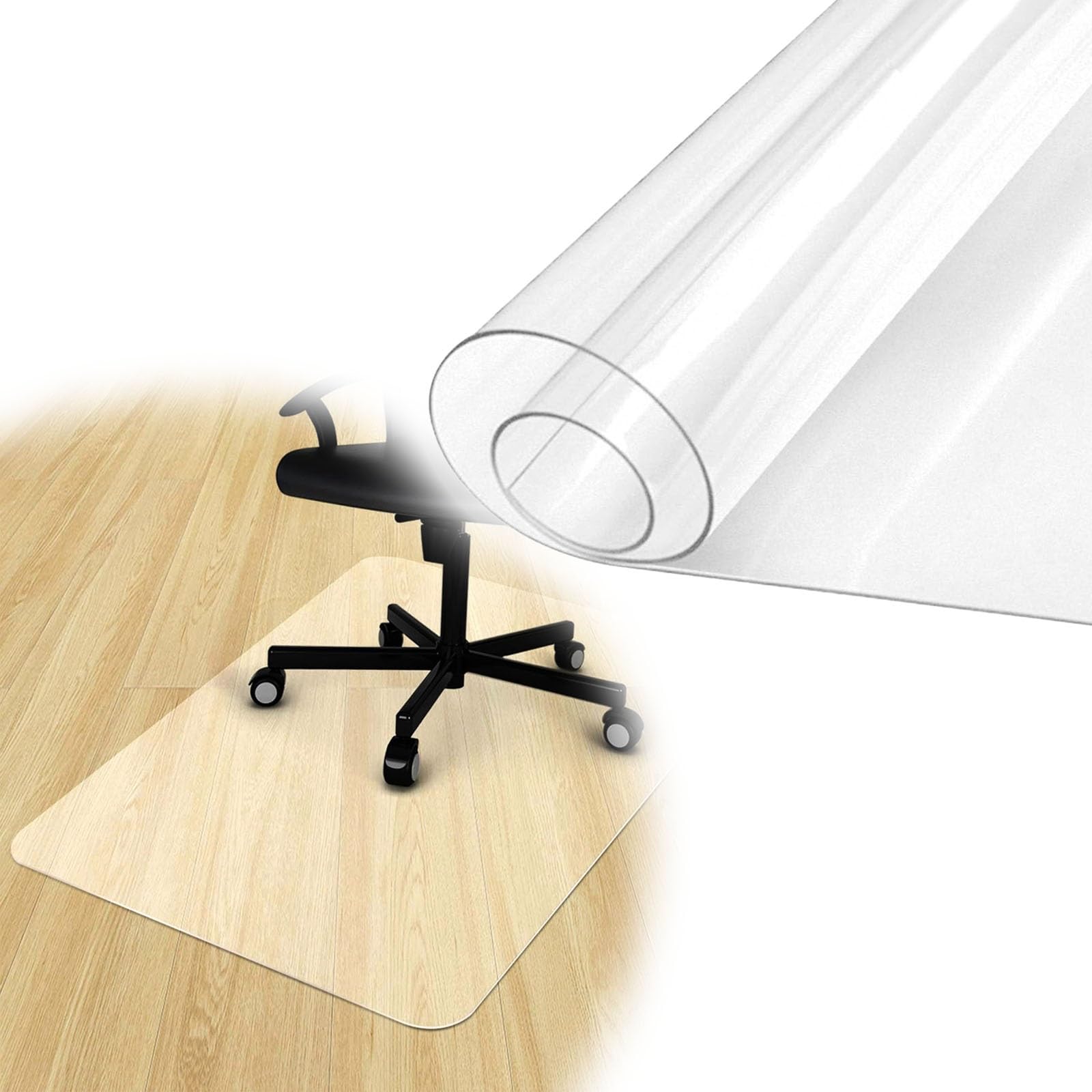 Tapis de chaise de bureau anti-rayures pour éviter l'usure du sol en bois dur