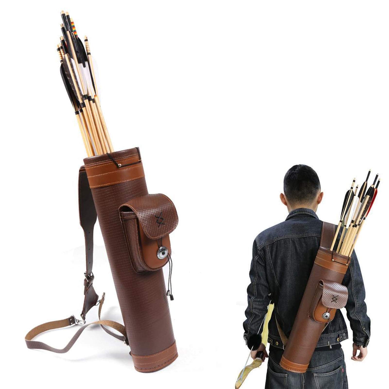 Amazon.co.jp: Obert 矢筒 アーチェリー用品 おしゃれ レザー 矢  