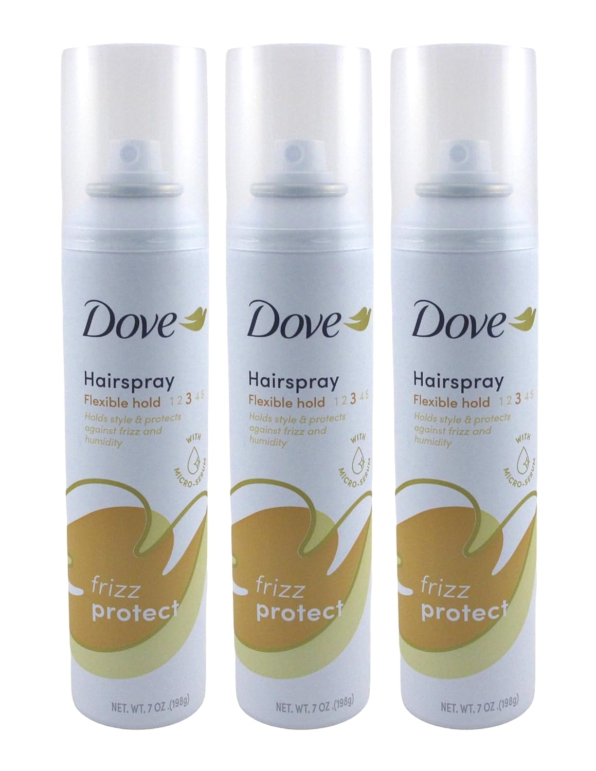 Dove Style + Care Flexible Hold Hairspray, Strong Hold 7 oz ( Pack of 3)