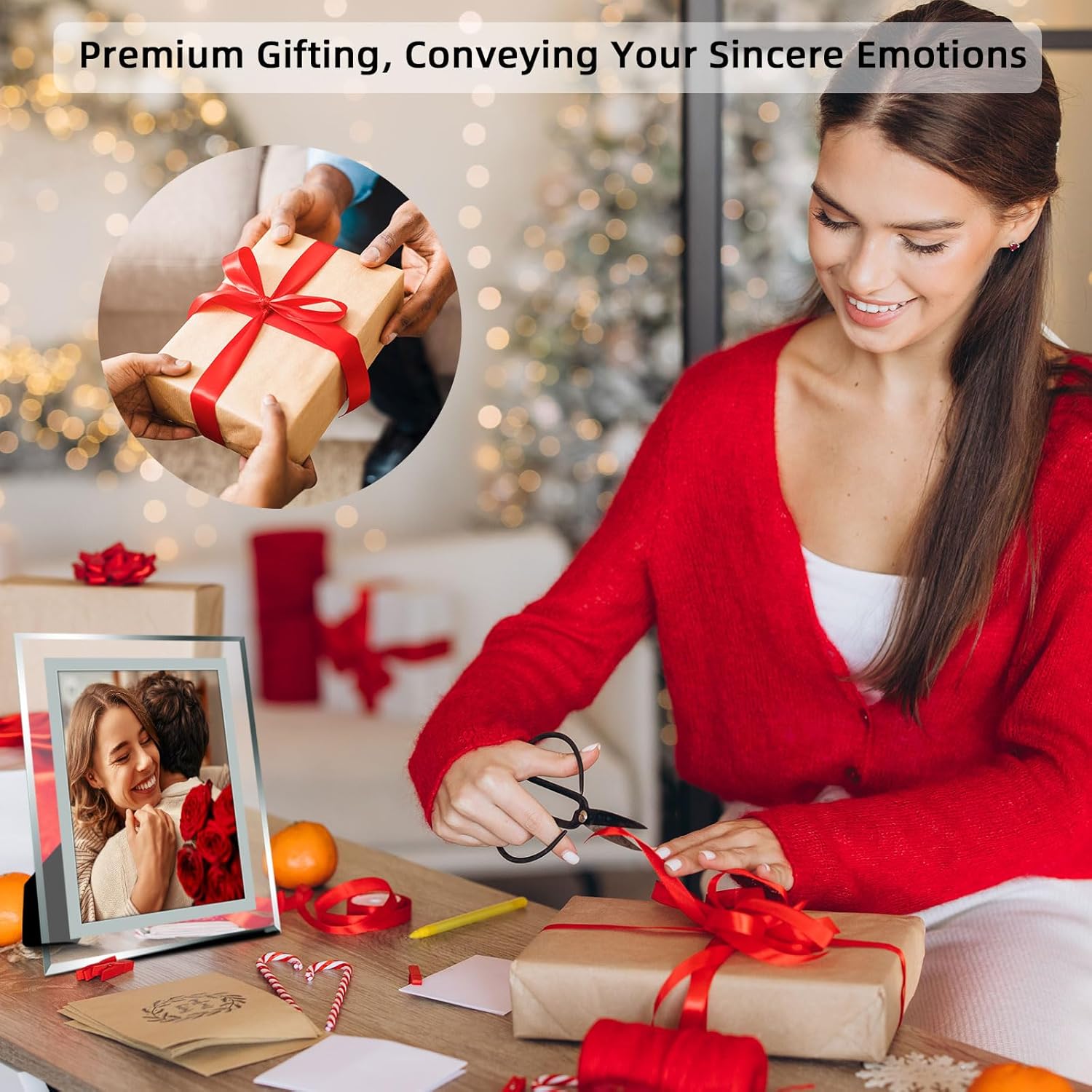 Vienrose 5x7 Picture Frame Set of 2, Clear Glass Photo Frames with Silver Edge, Horizontal or Vertical Display for Tabletop, Desk, Home, Office Decoration - Image 8