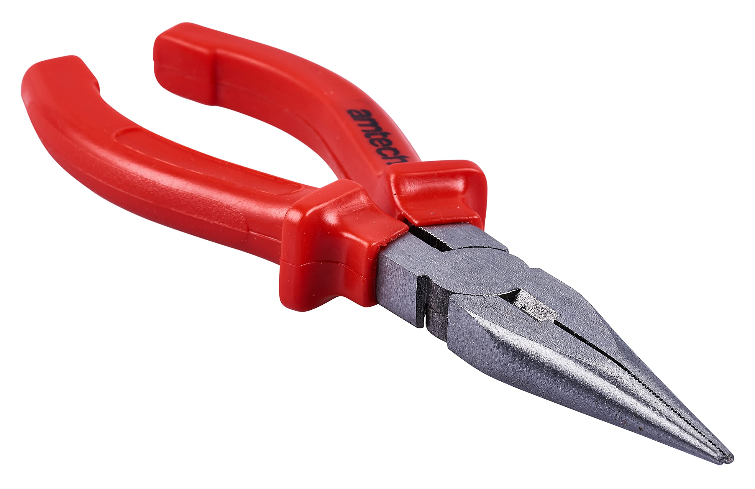 Amtech - 150mm (6in) Long Nose Pliers, Superior, Slip-Guard PVC Handles