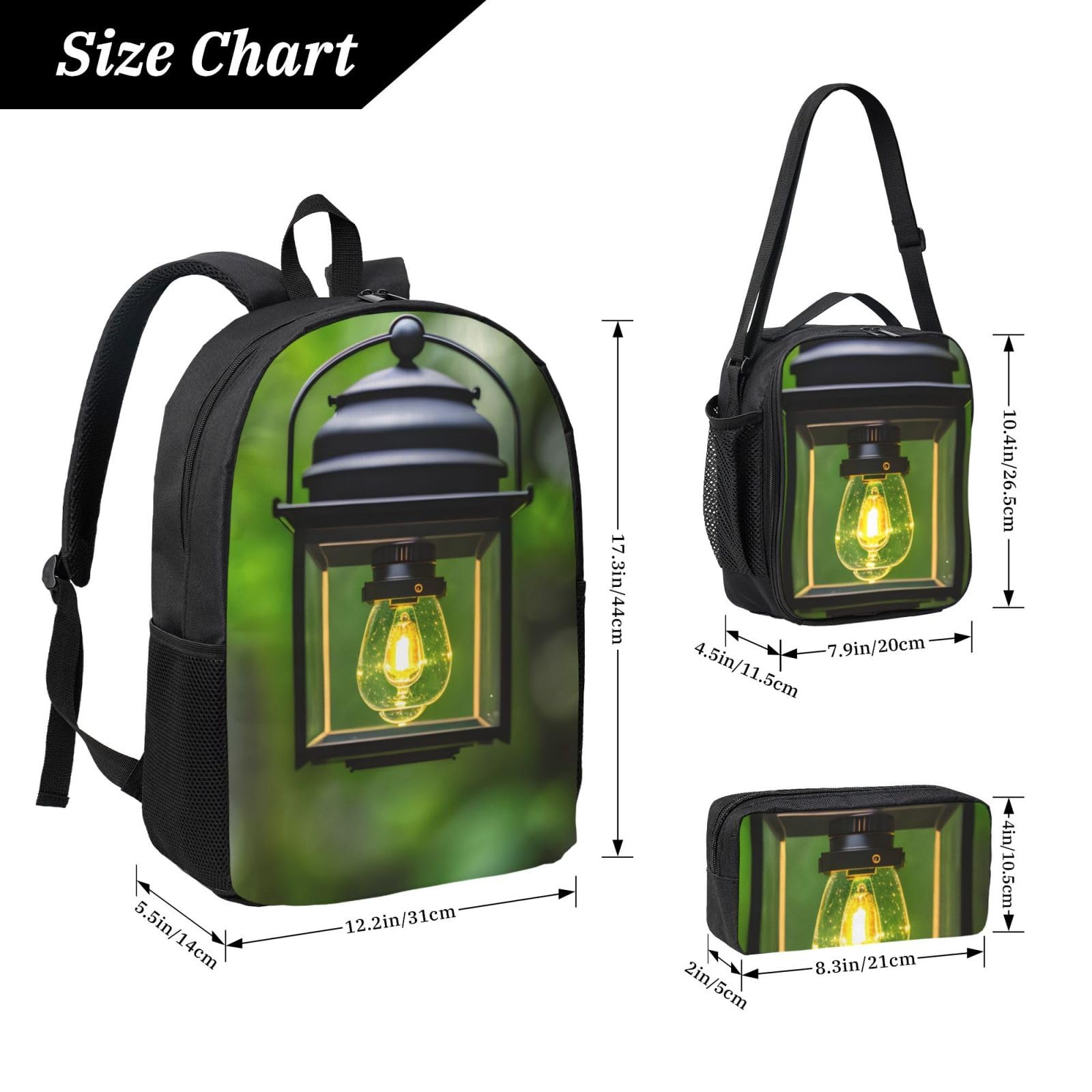 Firefly e Lanterna, zaino con portapranzo, leggero, per campeggio, escursioni