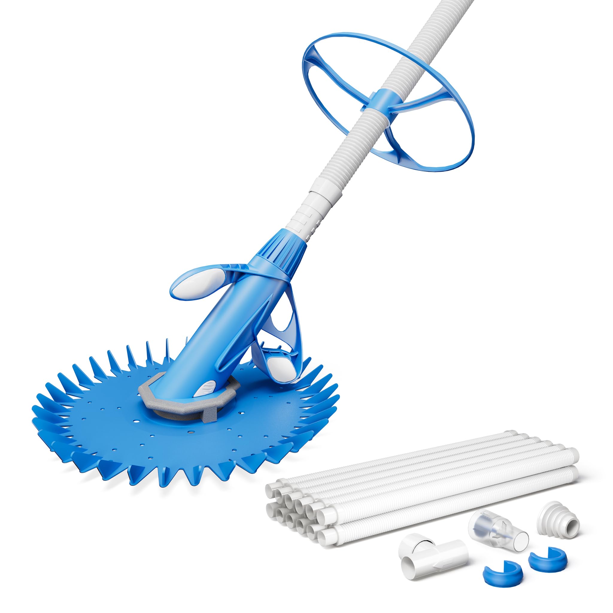 Automatic Pool Cleaning Robot with Hose up to 8 x 4 m for Various Pool Types