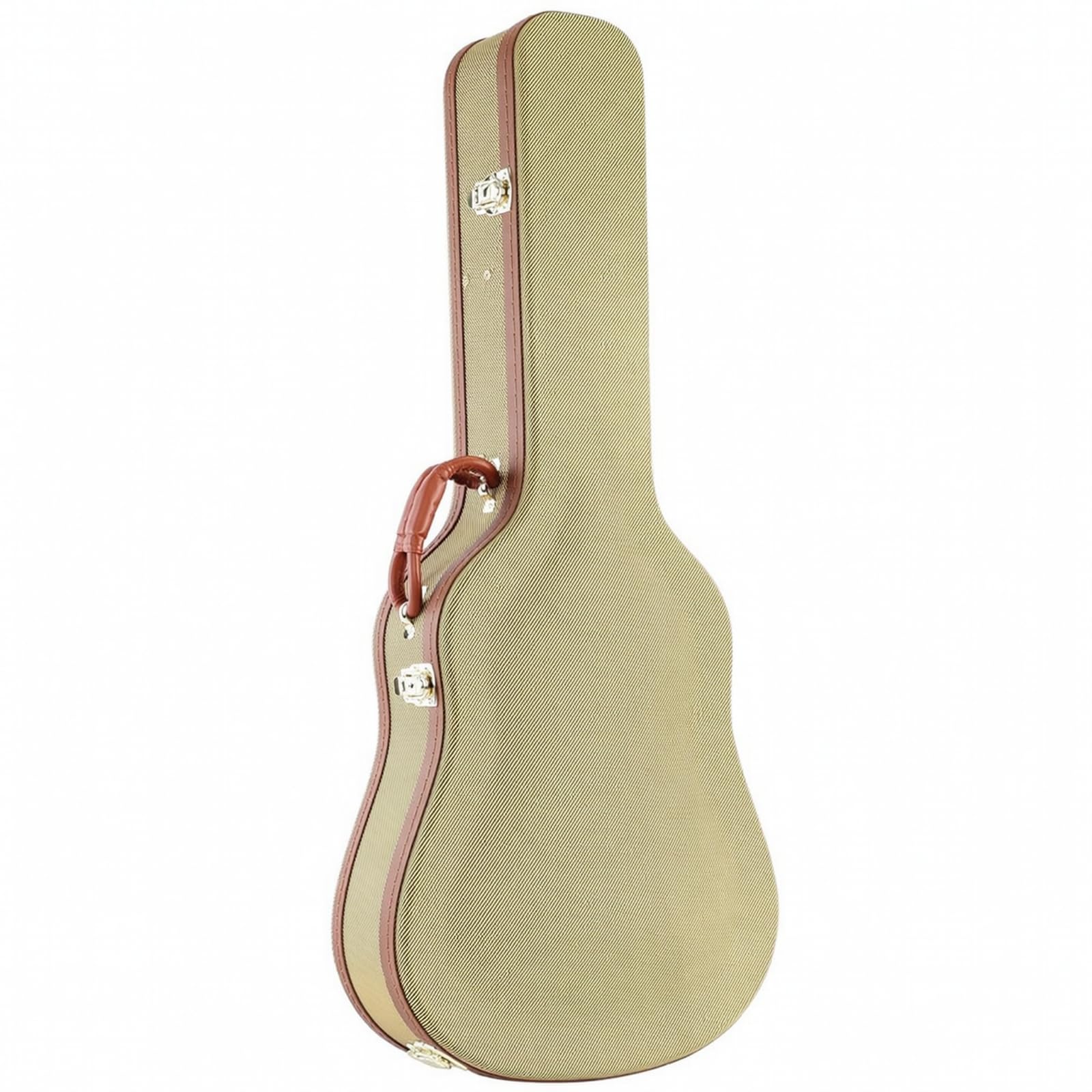 Custodia Chitarra Acustica Rigida Custodia Valigetta Custodia con Spallacci Manico Imbottito Struttura in Legno Rivestimento in Pelle PU Interno in