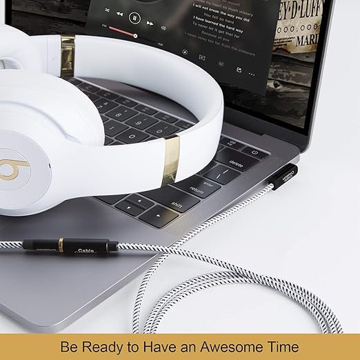 CableCreation Cable Extensión Auriculares 1.5FT/0.45M 3.5mm miniatura 6