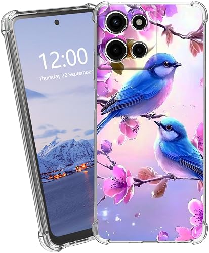 for Moto G 5G 2025,Printed Clear Phone Case with Shockproof Corners,Anti-Yellowi