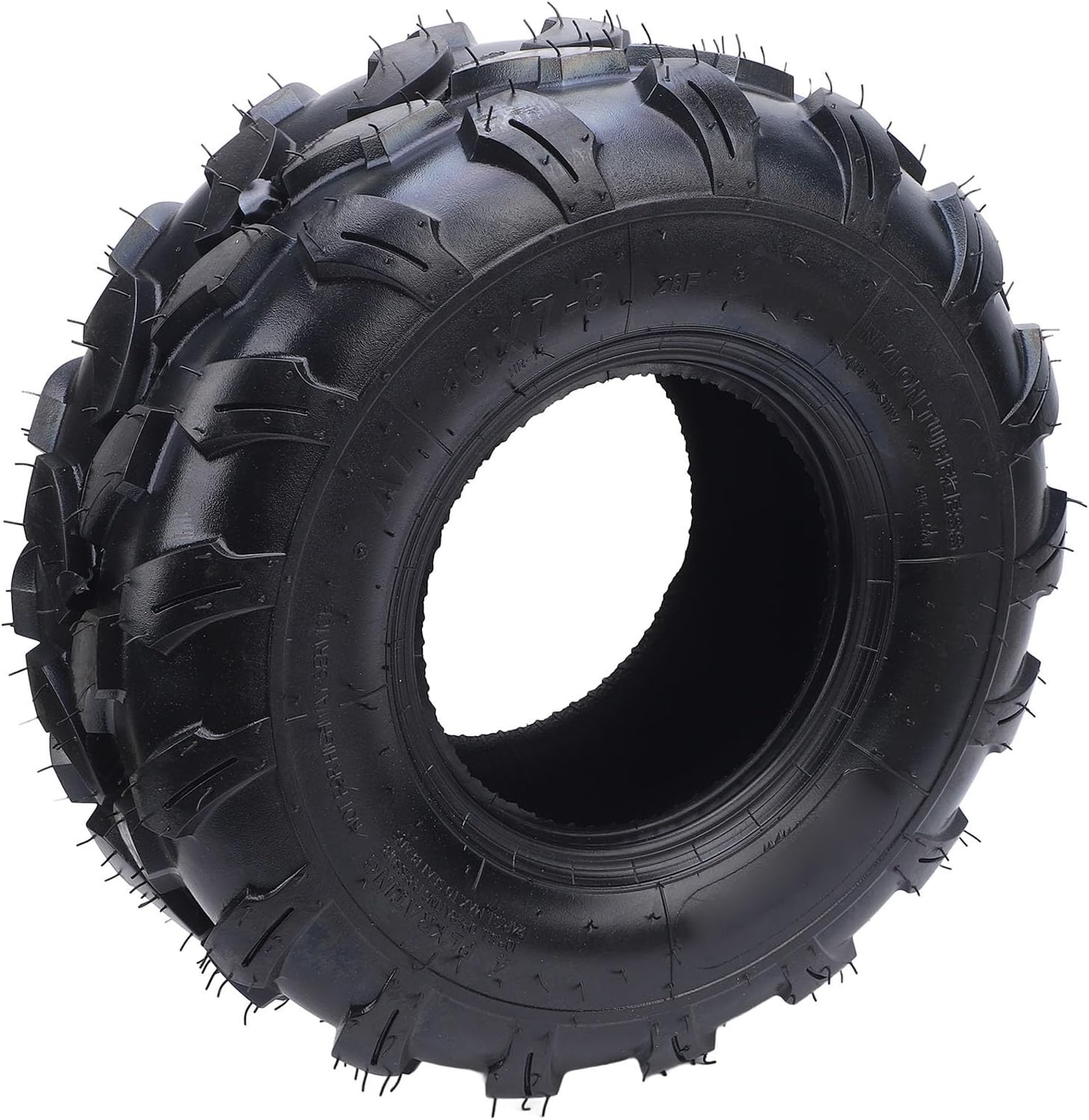 All Terrain Tire for Quad Off Road Go Kart Cart, 19x7-8 19x7x8 Anti Slip Rubber Tyre with Enhanced Traction