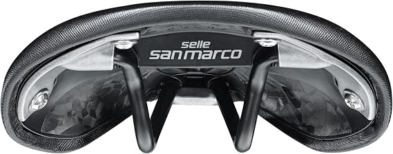 Selle San Marco Regal Short Dynamic – Gravel- und Bikepacking-Fahrradsattel, mit Mangan-Schiene, anatomischem Loch, Design mit Nieten