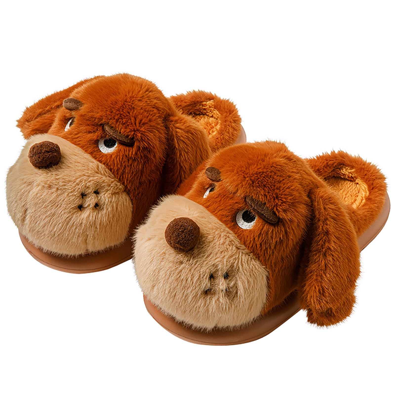 Pantuflas de felpa para mujer lindas dibujos animados, pantuflas cómodas