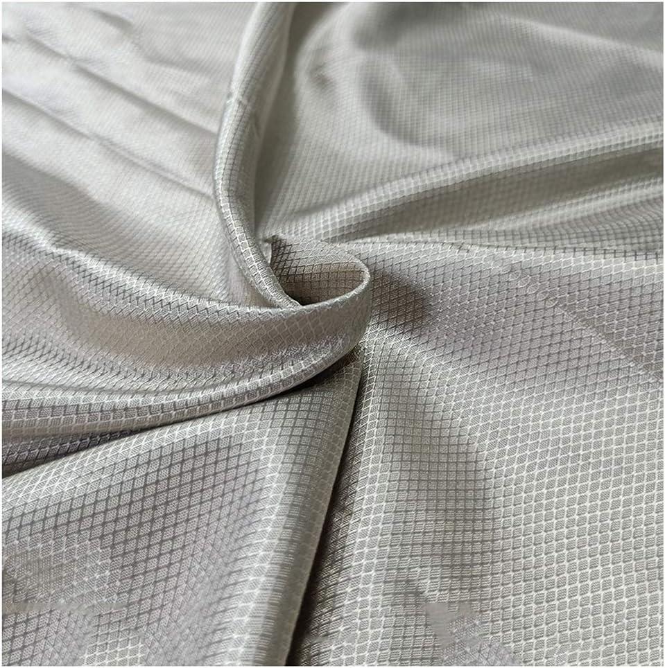 Faraday Fabric Emf Protection Fabric Silver Fiber Material Anti-Radiation Conductive Cloth Diamond Grid High Electromagnetic Shielding (Size: 1.5x4m) (1.5x4m)