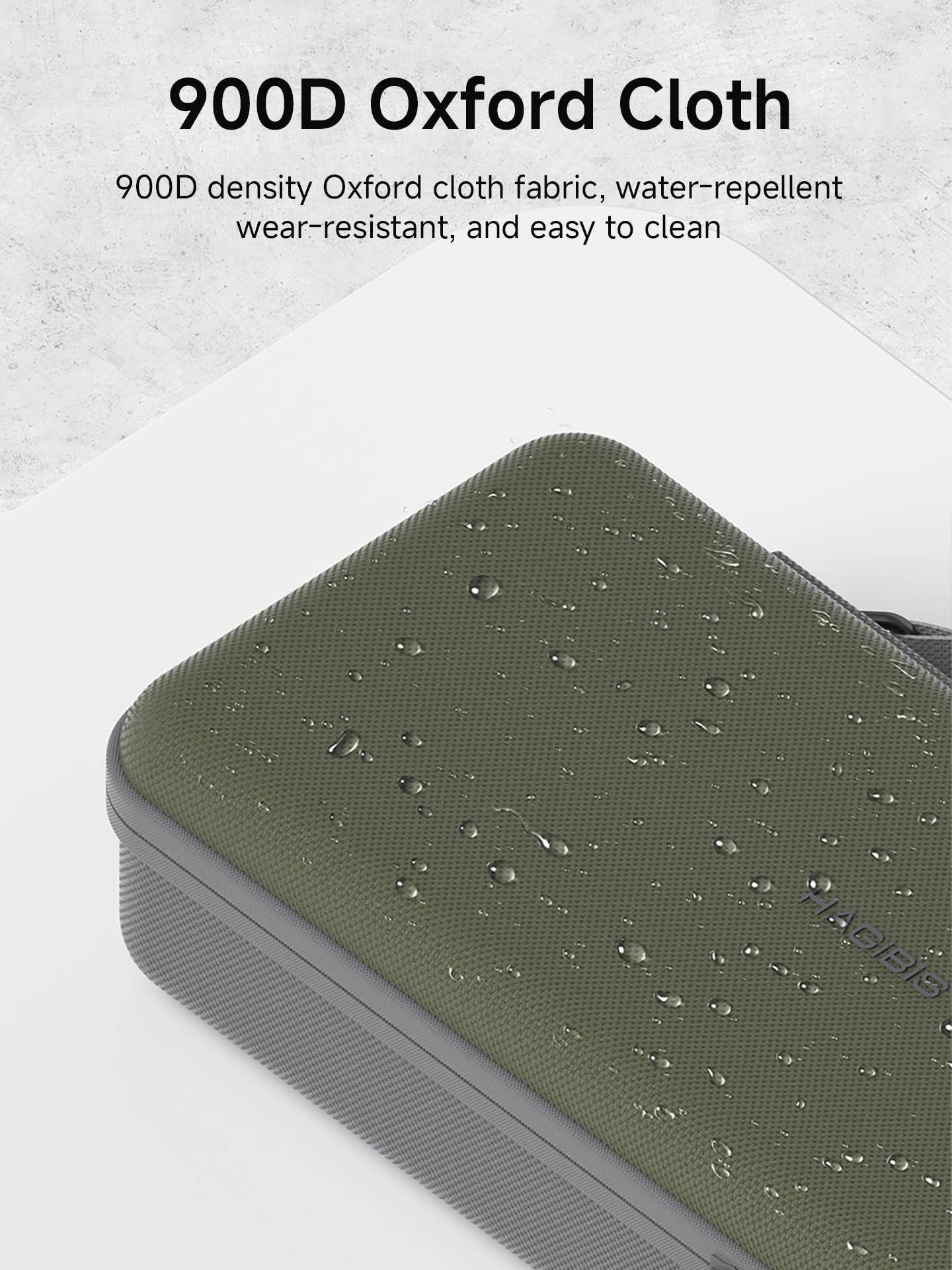 Hagibis Custodia rigida portatile da viaggio per tastiera, 68/87 tasti, EVA 900D, in tessuto Oxford, organizer elettronico, antiurto, impermeabile (verde, 68 tasti)