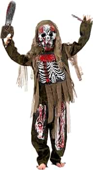 Costume Da Scheletro Bambino 4 Pezzi (120cm) – Per Un Halloween Da Brivido!