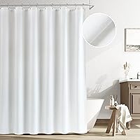 Vista 108 de Naturoom cortina de ducha de 36 pulgadas - cortina de ducha estrecha para espacio pequeño, de medio tamaño, de lino verde ultra gruesa, juego