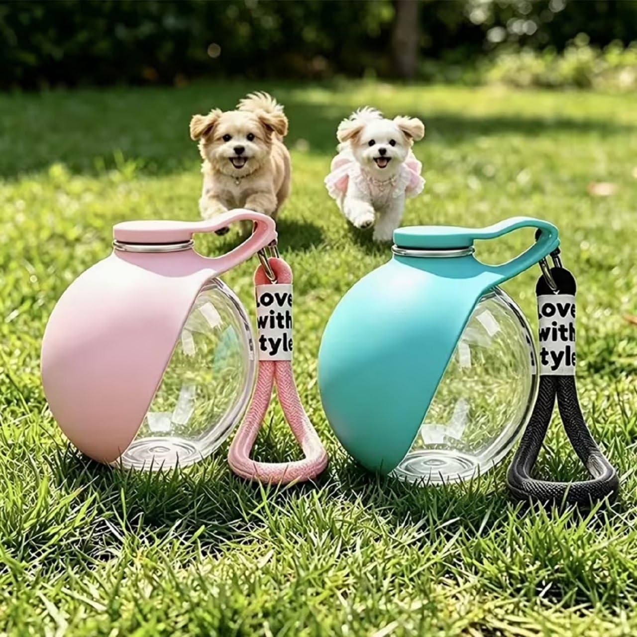 Drinking Feeder Pet Care Cup for Outdoor Walking Leakproof Dog & Cat Water Dispenser, BPA-Free Travel Water Bottle with Carry Strap & Hiking, Camping & Outdoor Use (285 ML)-image-21