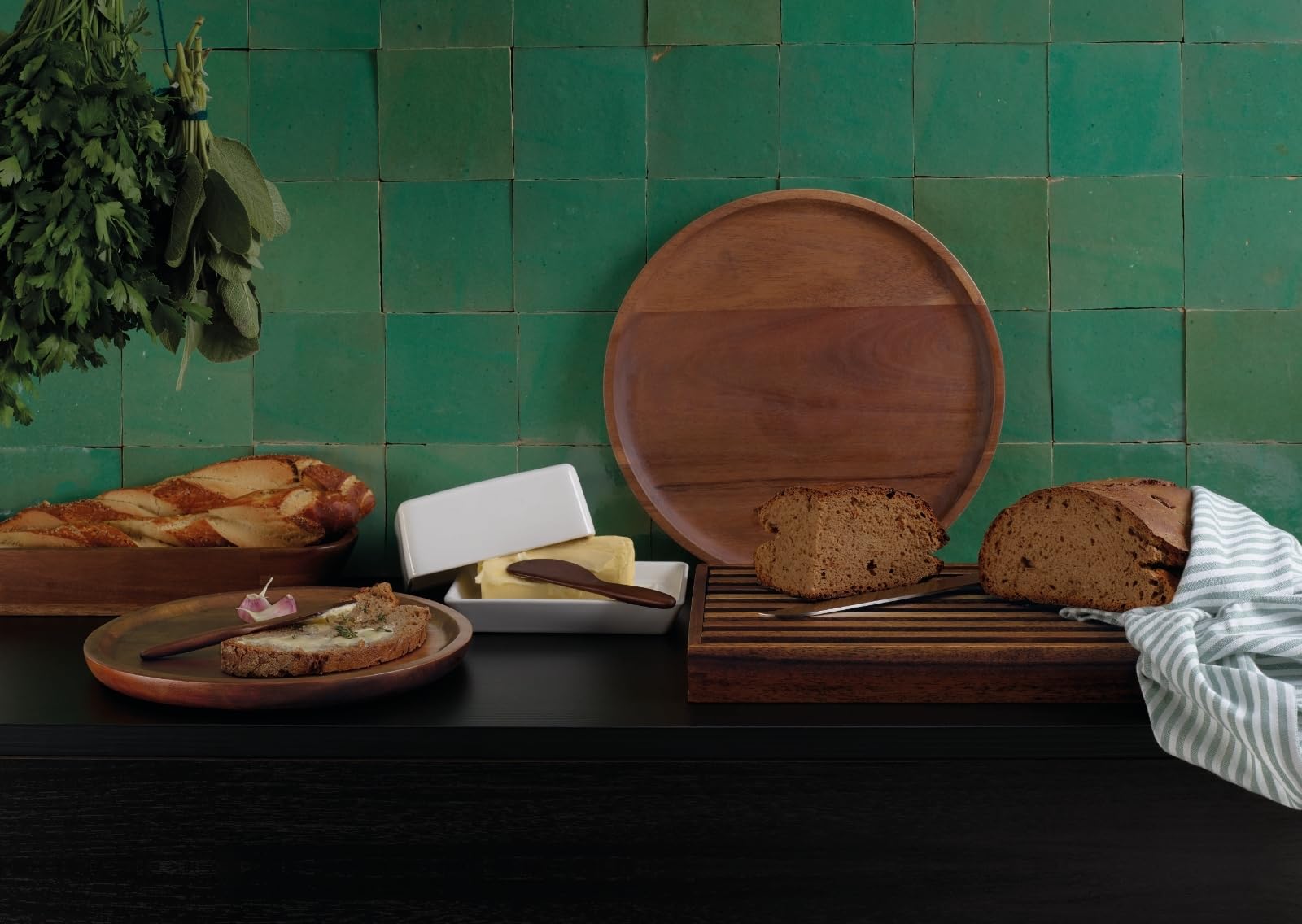 Tabla de cortar natural 53 x 26 cm