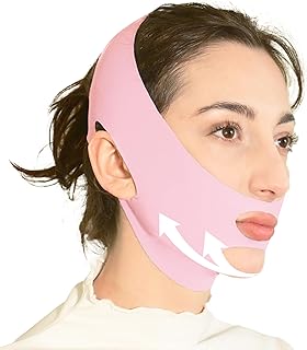 Máscara de elevación en V para dormir, correa...