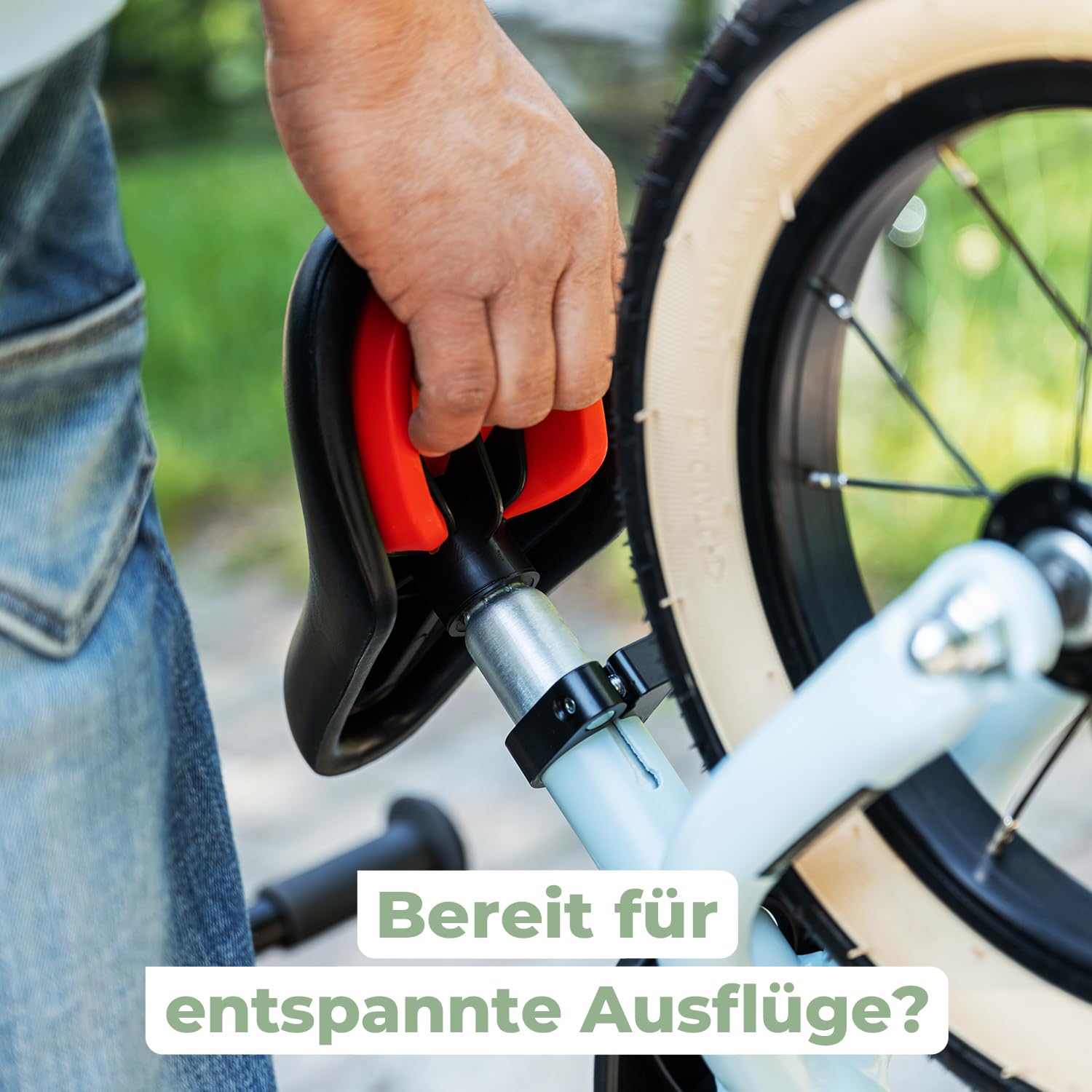 PUKY LR Light BR Laufrad Grün | Ultra-Leicht mit 3,60 kg | Sicherheitslenkergriffe & V-Brake | Anpassbarer Laufradsattel | Sportliches Design | Inklusive Seitenständer & Trittbrett | Ab 2 ½ Jahren