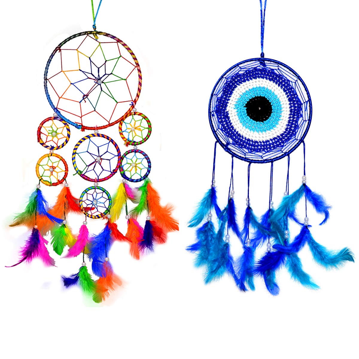 Reiki Crystal Products Wall Hanging Dream Catcher for Positive Energy and Protections, Pack of Combo 2 pc-picture-11