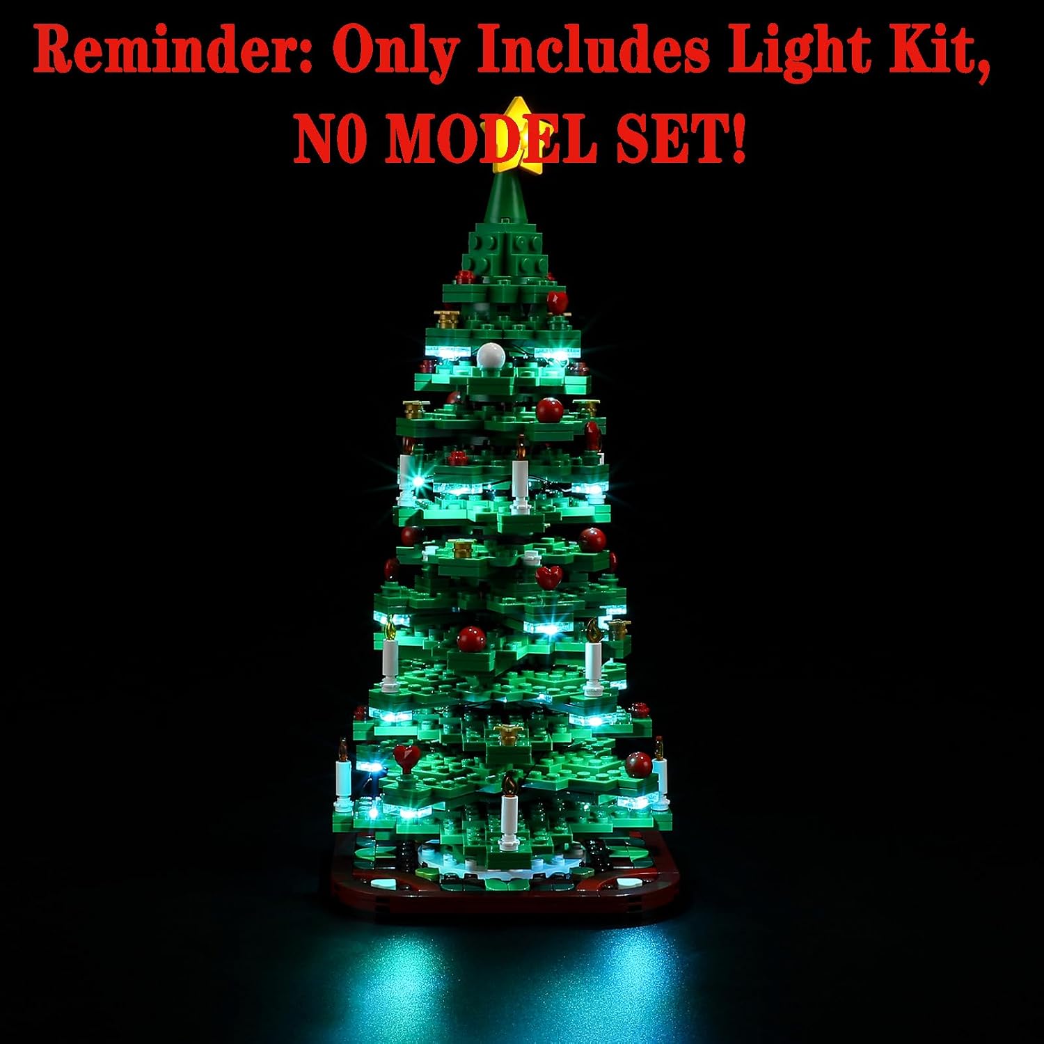 LED Light Set Compatible with Lego 40573 Christmas Tree Building Blocks Model - Model Set NOT Included image 4