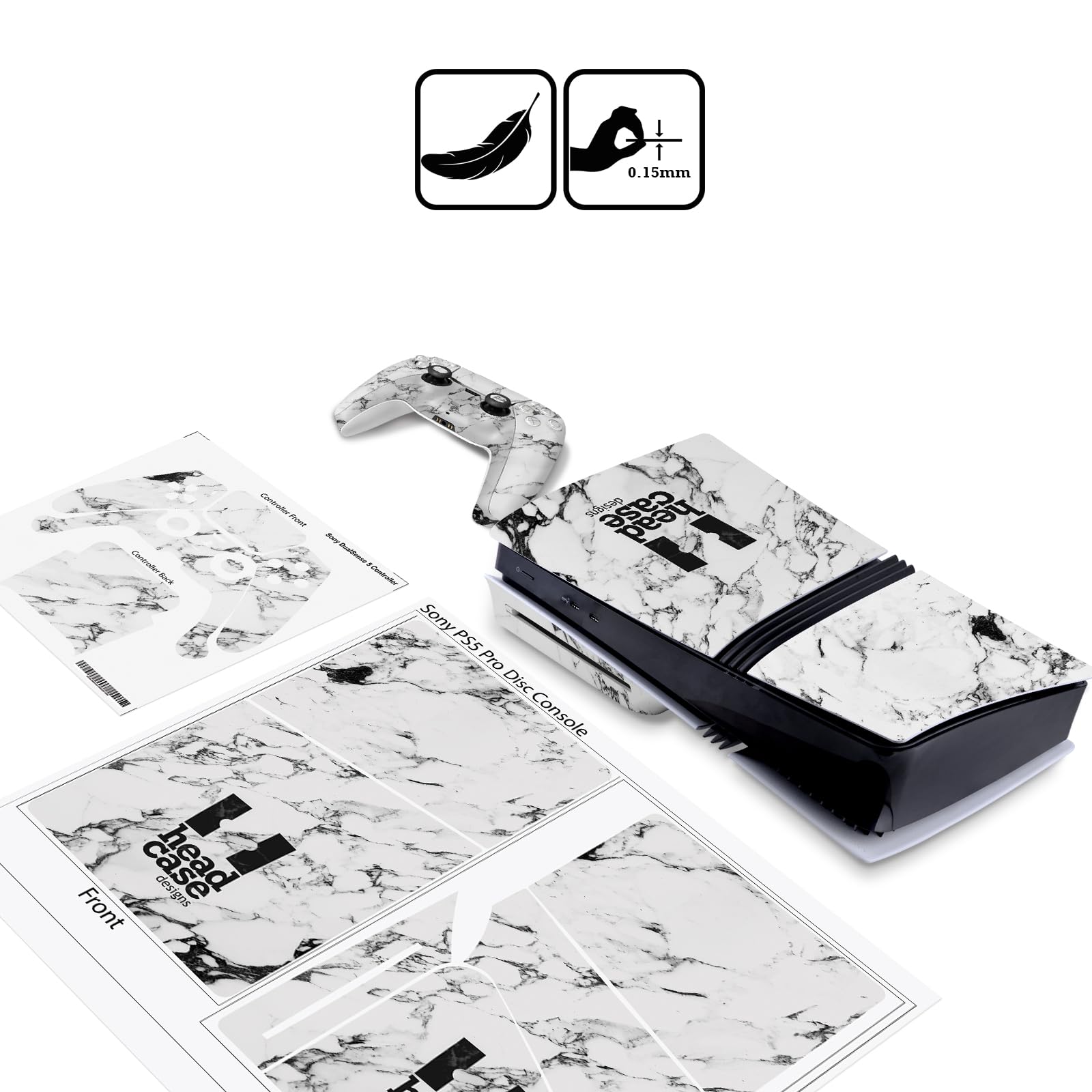 Head Case Designs sous Licence Officielle Naruto Shippuden Akatsuki Iconique Vinyle Autocollant De Jeu Peau Compatible avec Sony PlayStation 5 PS5 Pro Digital Edition Console & DualSense Controller