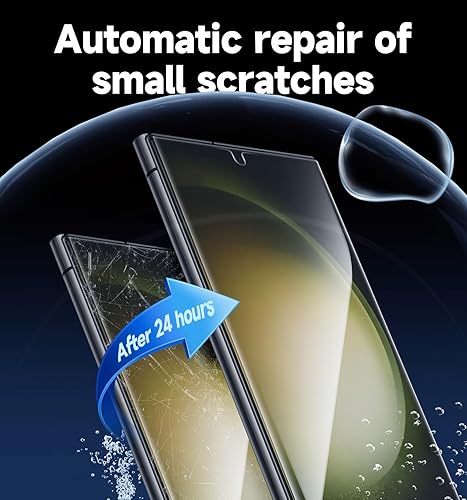 Miniatura 6 de MAGIC JOHN Paquete de 2 protectores de pantalla para Samsung Galaxy S23 Ultra, película de cerámica, compatible con identificación de huellas