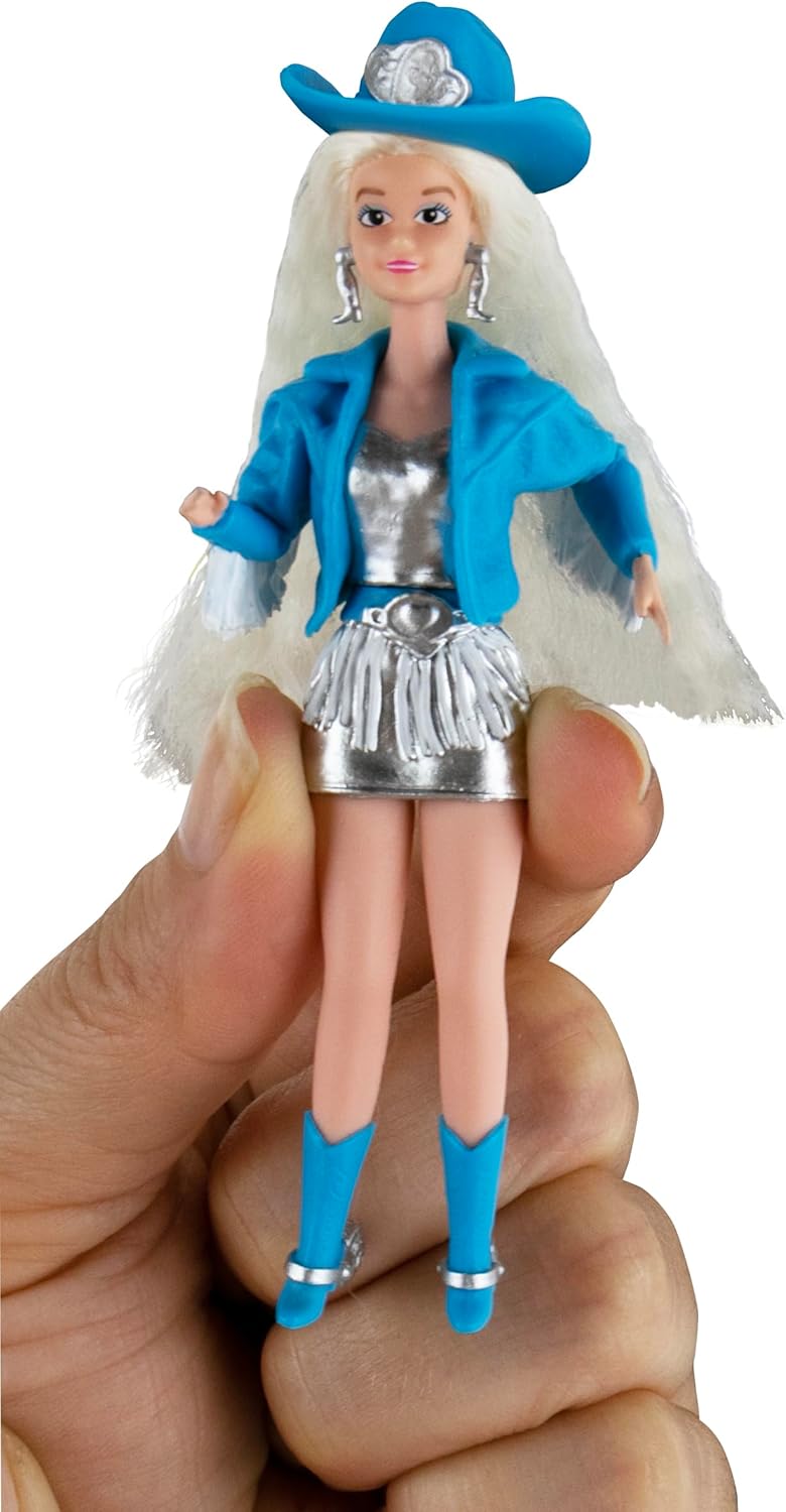 World's Smallest Barbie Doll – 4 Inch Miniature Classic Barbie with Stand – Collectible Retro Doll Toy for Girls, Barbie Fans & Miniature Collectors