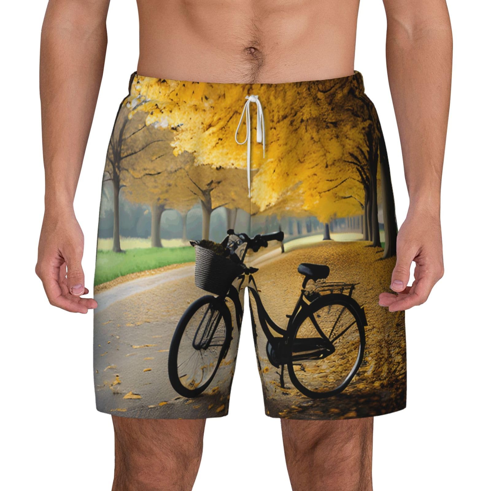 Traje de baño para hombre transpirable y de secado rápido con diseño de árbol 8