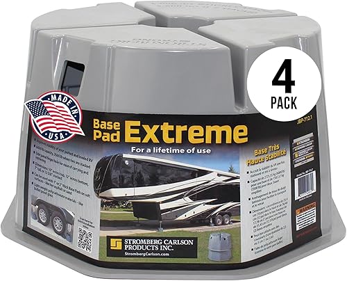 Miniatura 9 de Stromberg Carlson JBP-712.2 Base Pad Extreme - Almohadillas estabilizadoras de policarbonato ligeras para caravanas, remolques y cámperes, 7