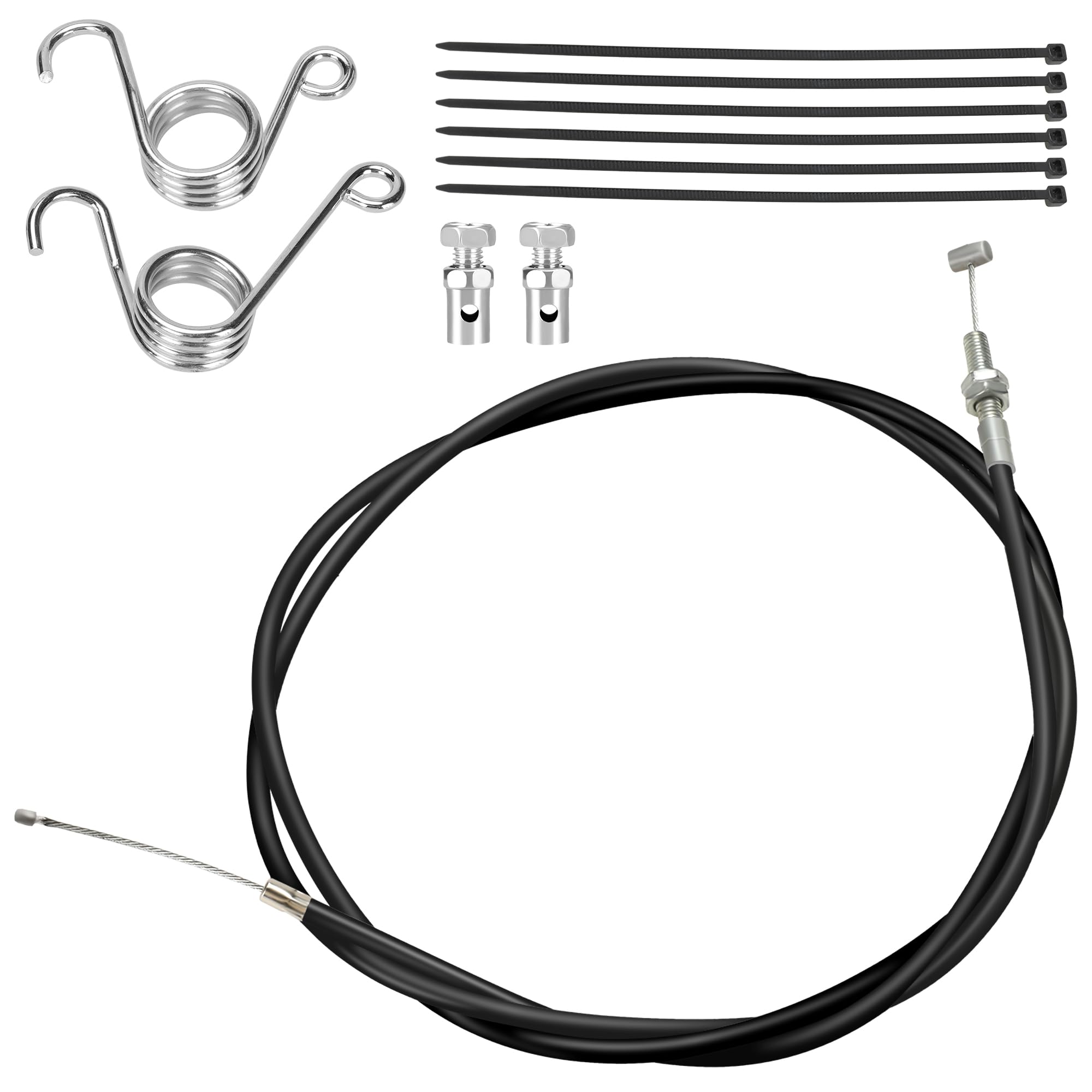 YOXUFA Kit universal de cable del acelerador Go Kart de 75 pulgadas para 90 cc, 110 cc, 125 cc y 150 cc Kandi Go Cart Mini Bike Pit Dirt Bike Scooter cortacésped, accesorios resistentes para Go Kart