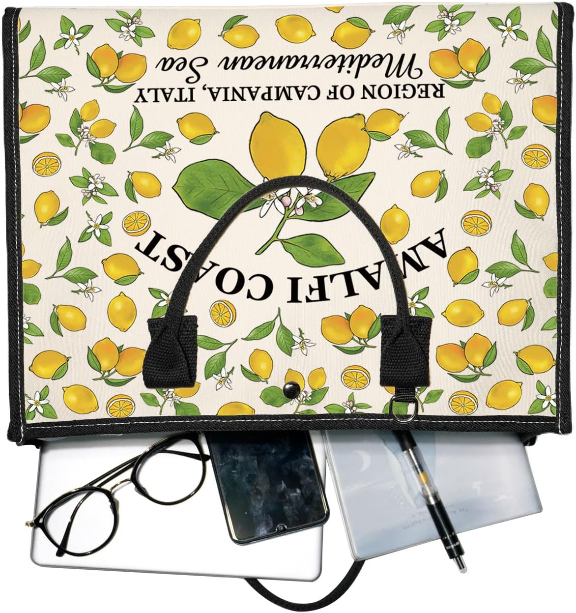 Zuo Bao Italy Lemons Tote Bag South Italy Gift Amalfi Coast Travel Shoulder Bag Romantic Travel Souvenir Gift