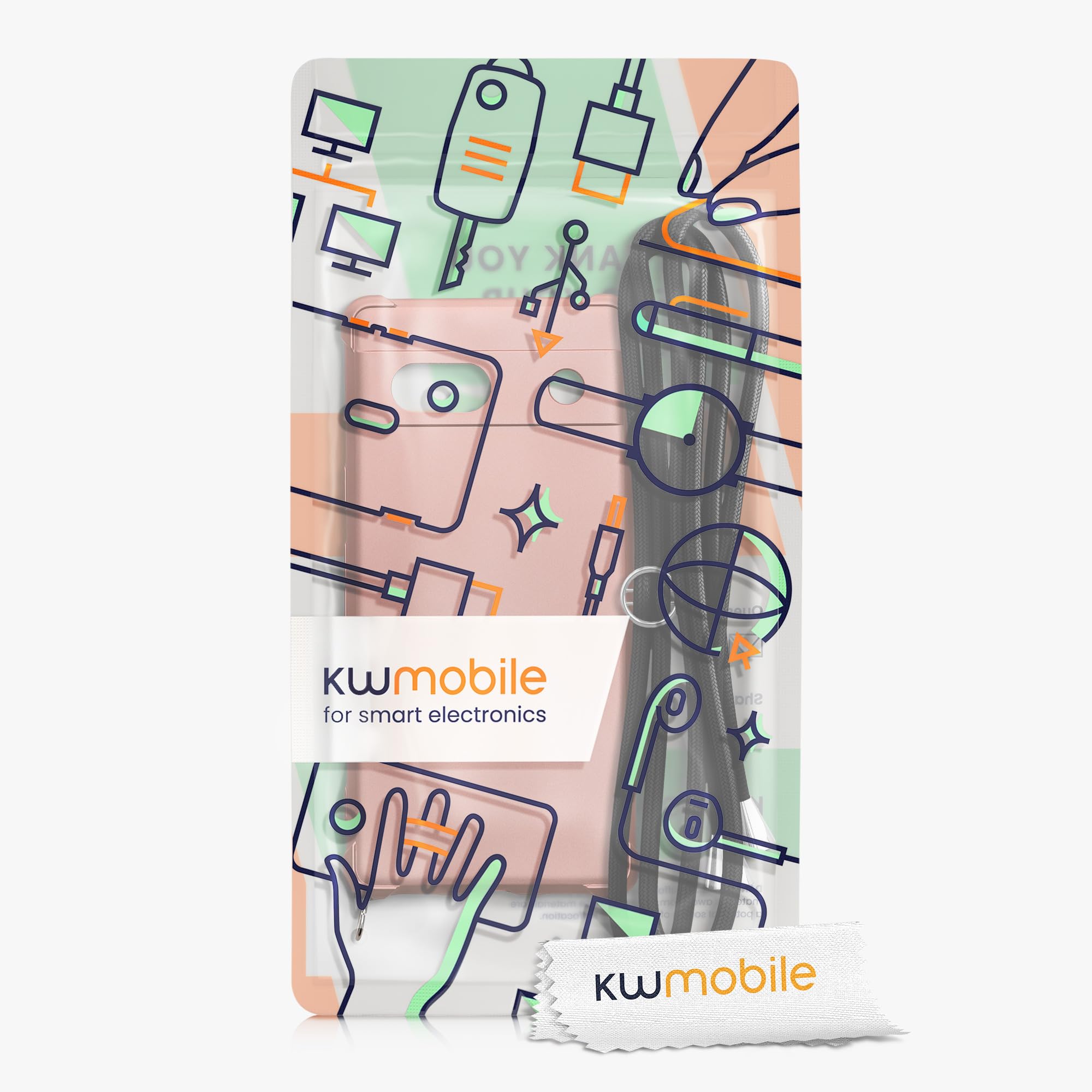 kwmobile Custodia Compatibile con Google Pixel 7a Cover - Back Case in Legno con Bumper in Silicone TPU - Bussola Vintage Marrone Scuro