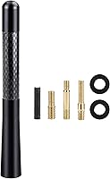 Tecreddy 4.7" Carbon Fiber Short Car Antenna Mast - Durable Replacement for Ford F150, Dodge RAM, Toyota Tacoma, Nissan Titan, Mazda Trucks & SUVs