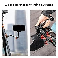 Vista 5 de K&F CONCEPT Brazo Mágico de 9.8 pulgadas, brazo de montaje de cámara de tornillo de 1/4 pulgadas, cabezales esféricos de 360° para cámaras réflex