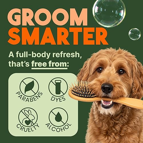 Miniatura 6 de TropiClean - Champús para mascotas fabricados en Estados Unidos, Alivio de mordeduras de pulgas, Transparente