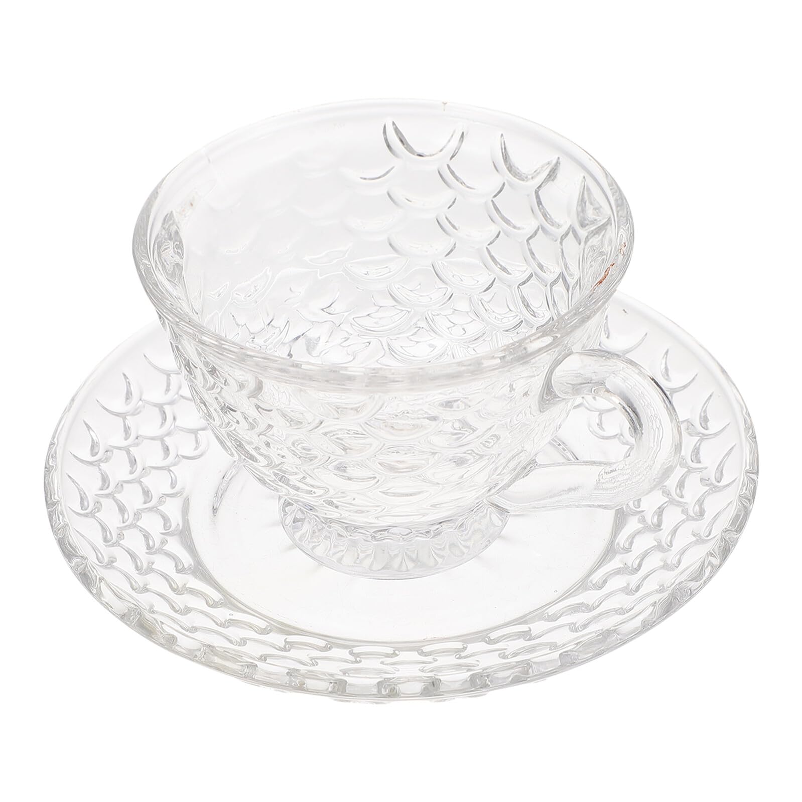 Tasses à café verre transparent soucoupe service de thé vaisselle