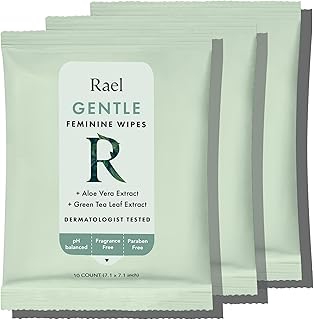 Rael Gentle Flushable Wipes, 10-Count (Pack of 3)